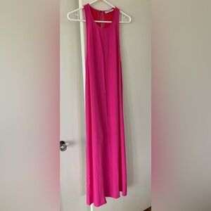 Gorgeous Color! BN Three Graces London Sleeveless Long Fuchsia Dress with Slits